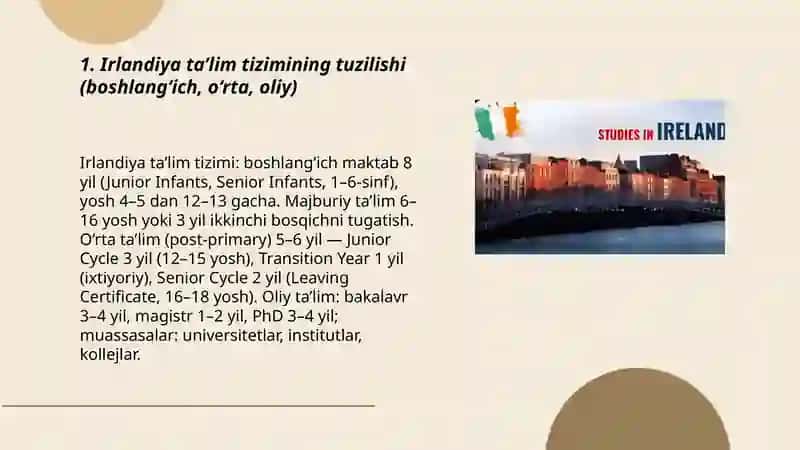 Irlandiya ta’lim tizimi 3