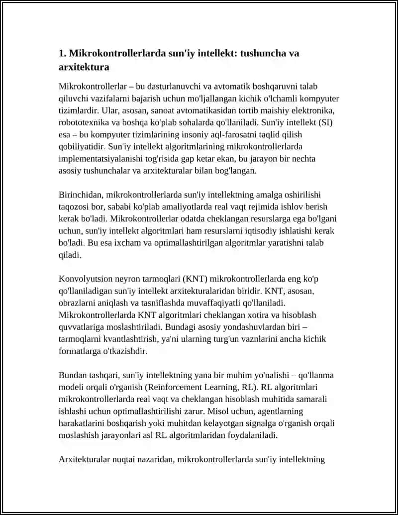 MIKROKONTROLLERDA SUN'IY INTELLEKT 3