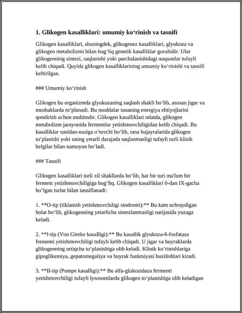 GLIKOGEN KASALLIKLARI 3