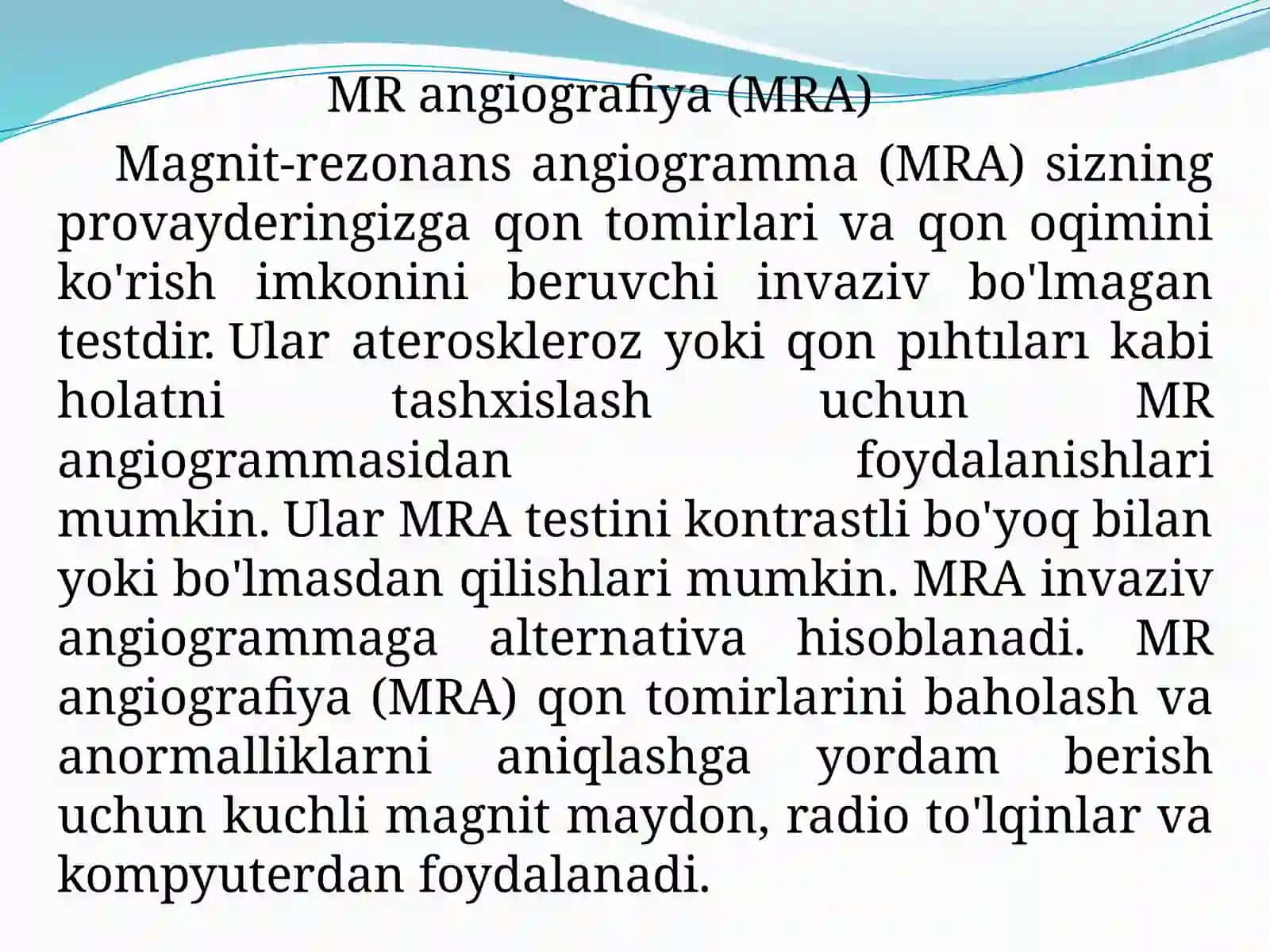 Kontrasti oshirilgan MRA 3