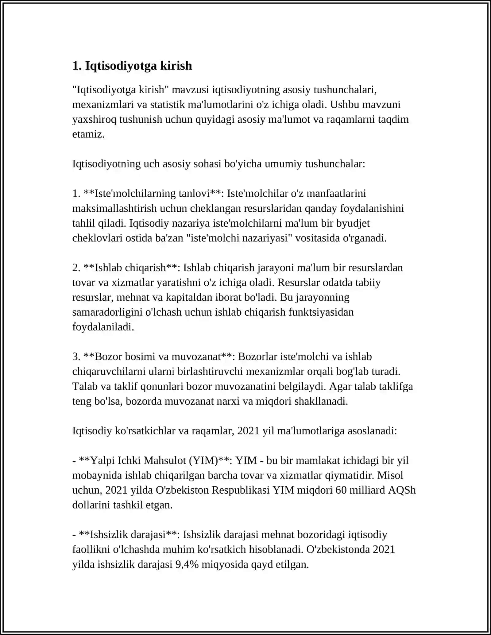 IQTISODGA KIRISH,IQTISODIY TIZIM TURLARI 3