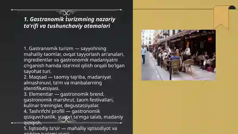 Gastranomik turizmning nazariy jihatlari 3