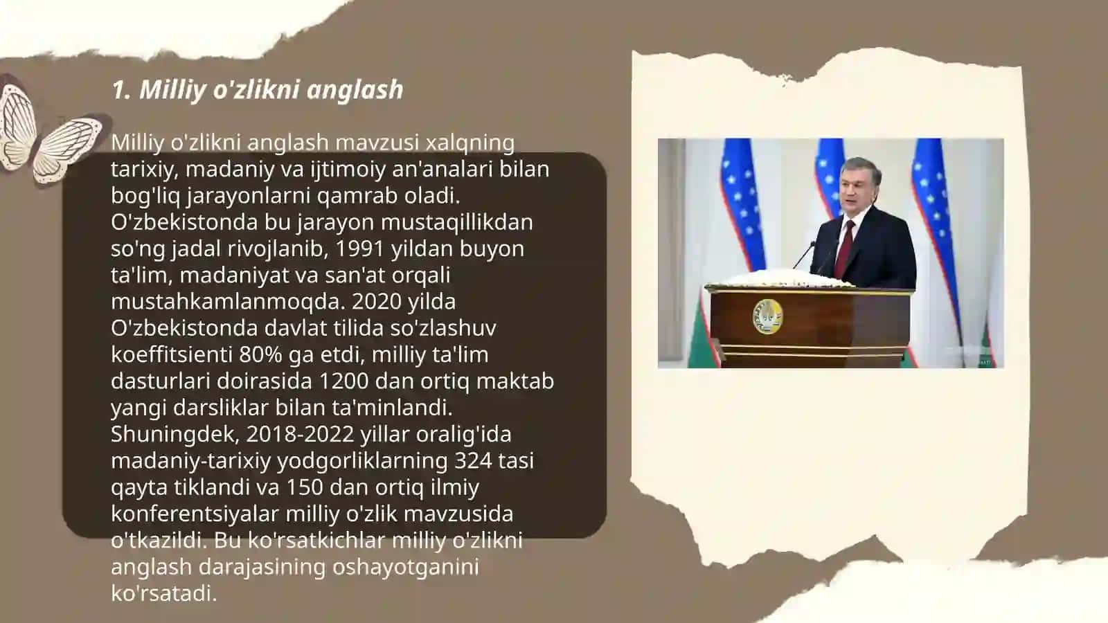 Milliy o'zlikni anglash 3