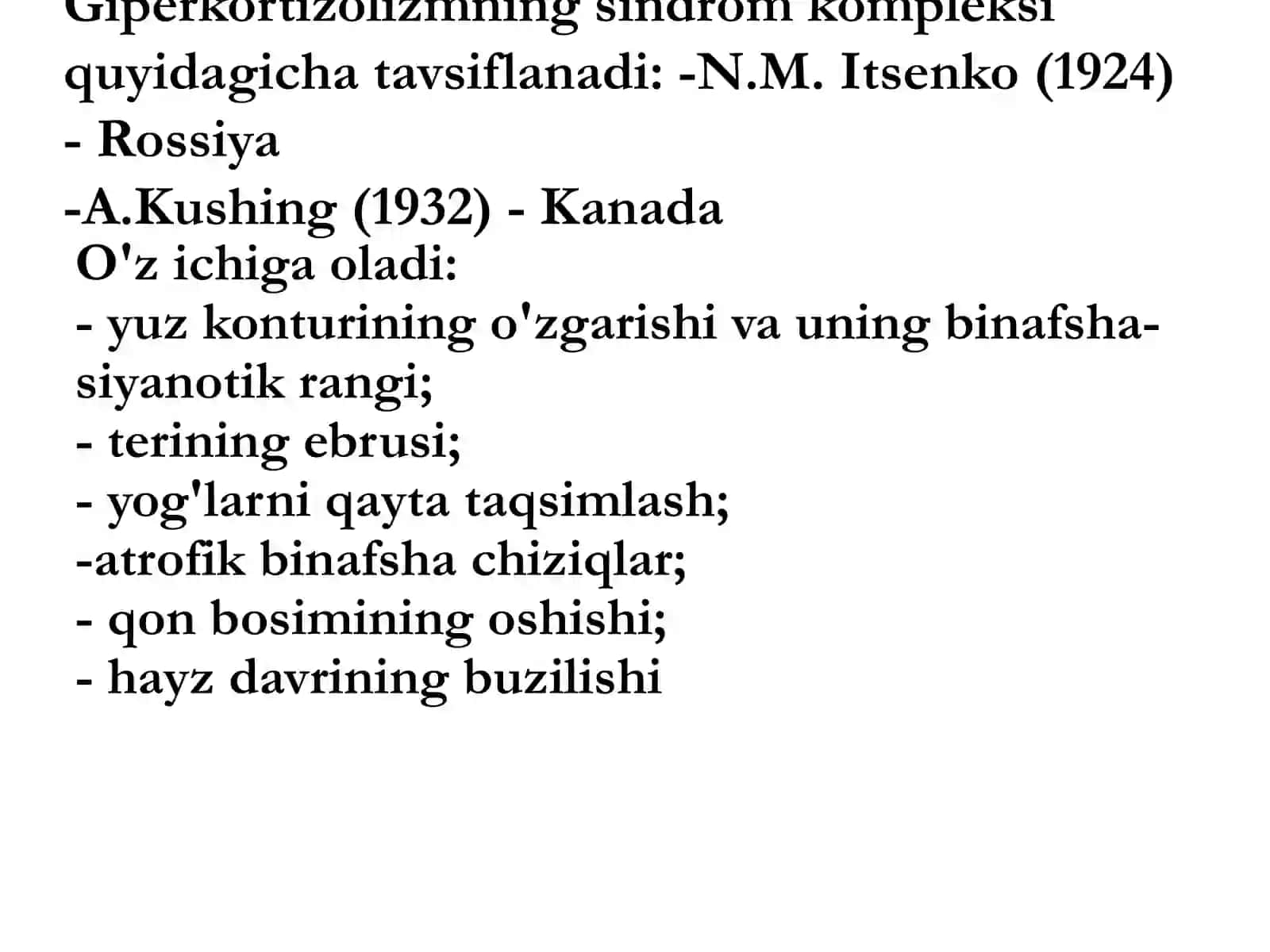 Itsenko Kushing sindromi 3