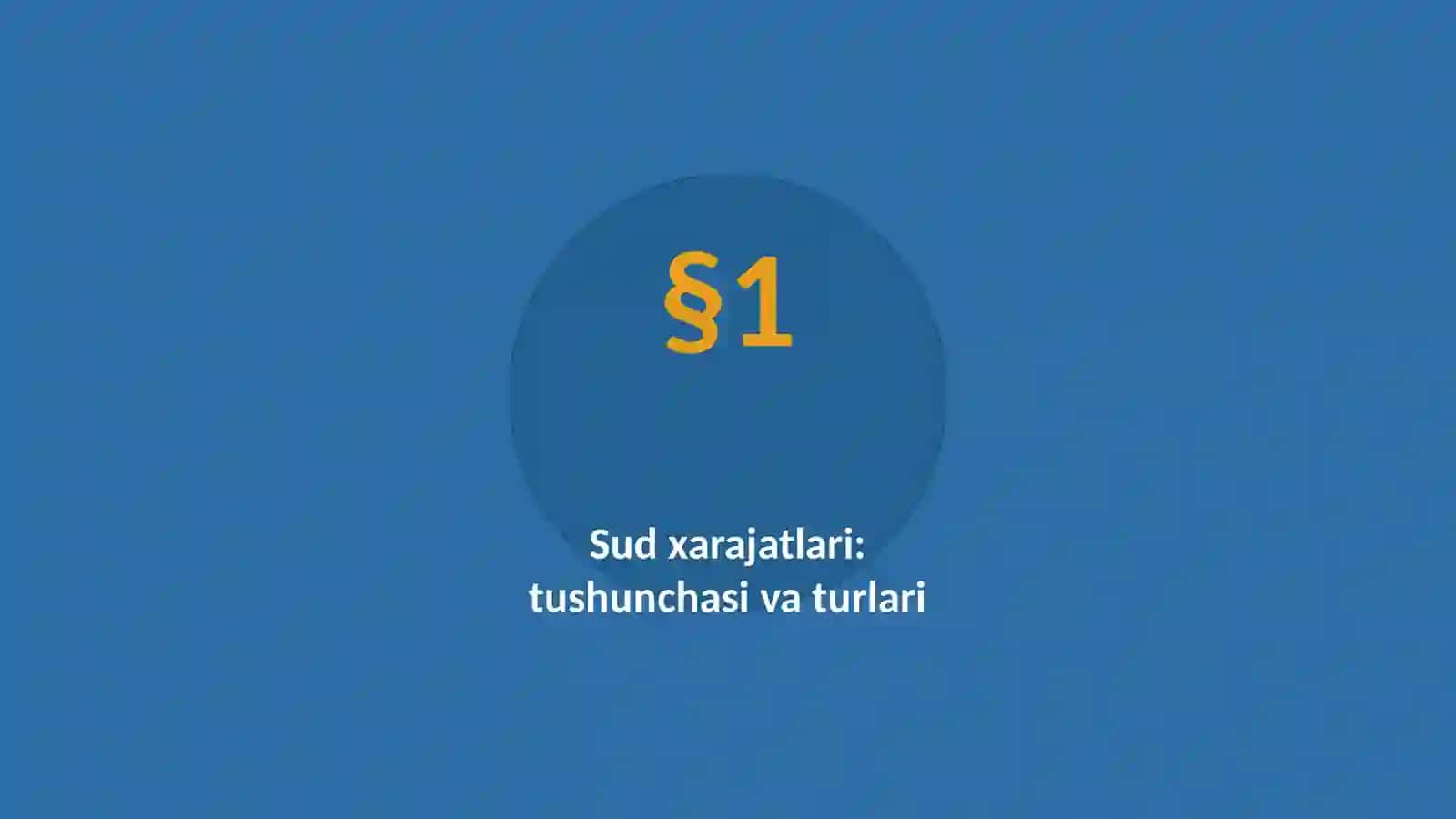 Sud xarajatlari va protsessual muddatlar 3