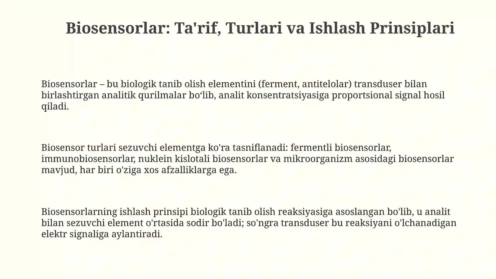 Biosensorlar 3