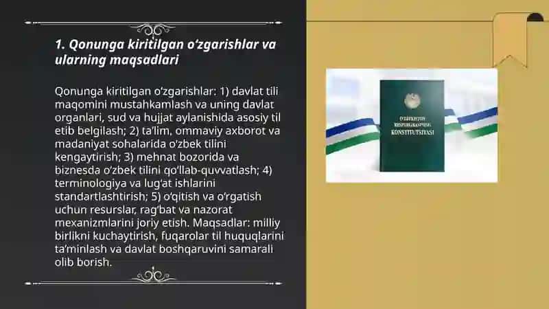 O‘ZBEKISTON RESPUBLIKASINING DAVLAT TILI HAQIDA 3