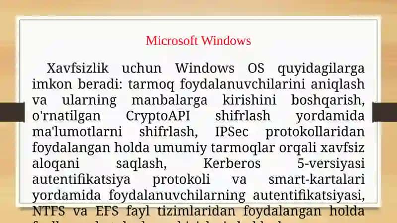 Tarmoq tizimlarining auditi 3