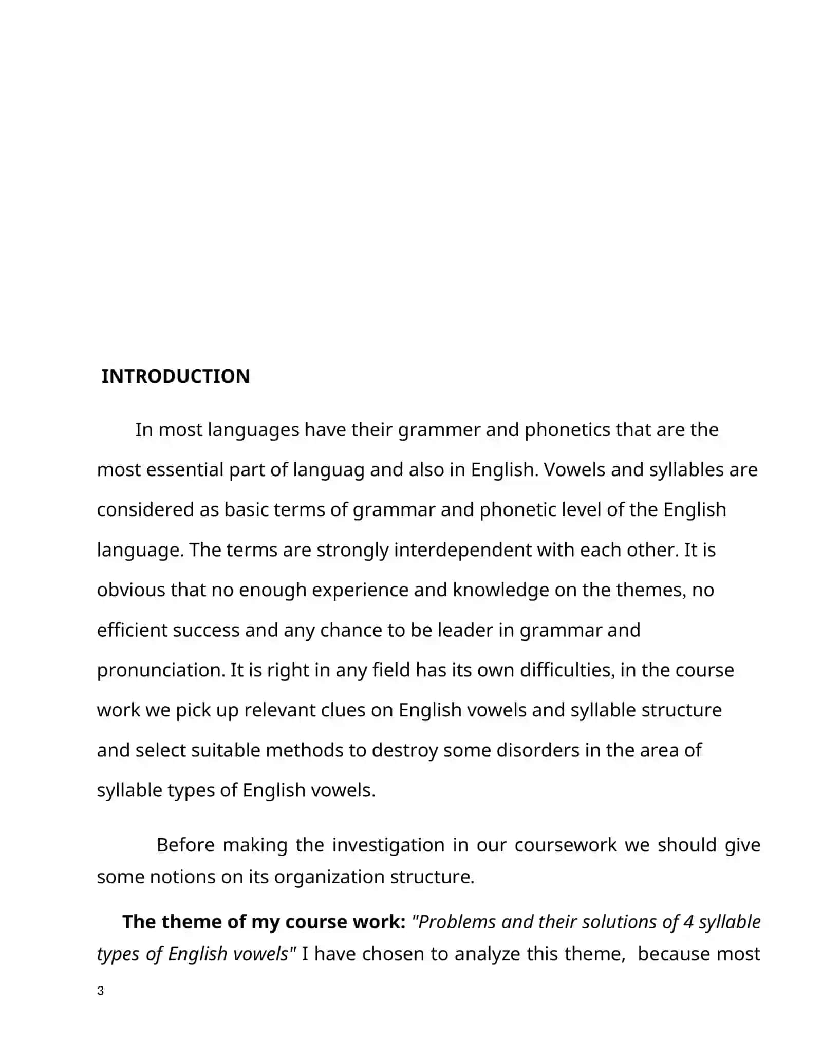Problems and their solutions of 4 syllable types of English vowels 3