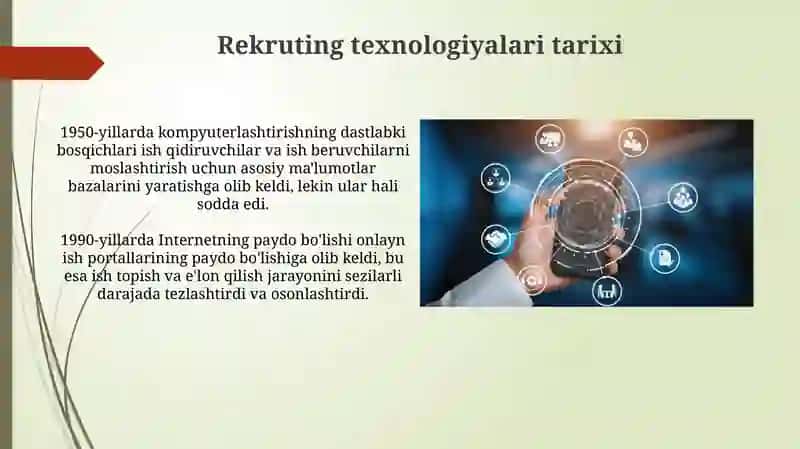 Rekrutment texnologiyasi vа vositаlаri 3