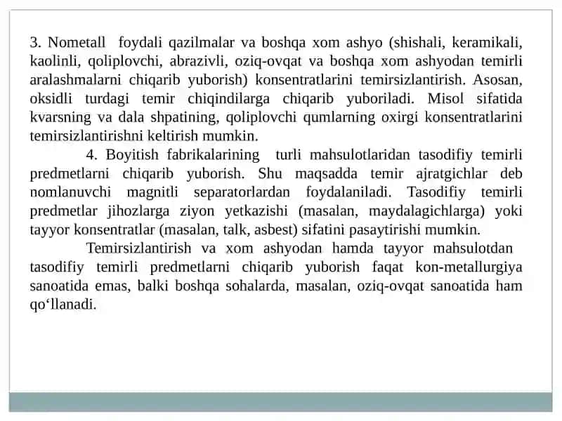 Minerallarning Magnit Xossalari va Ularning Tasnifi 3