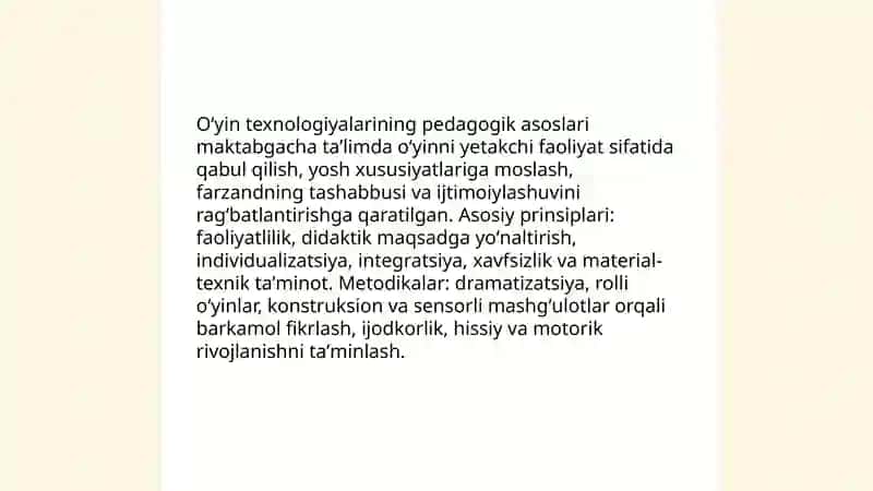Oʻyin texnologiyalarining pedagogik asoslari 3