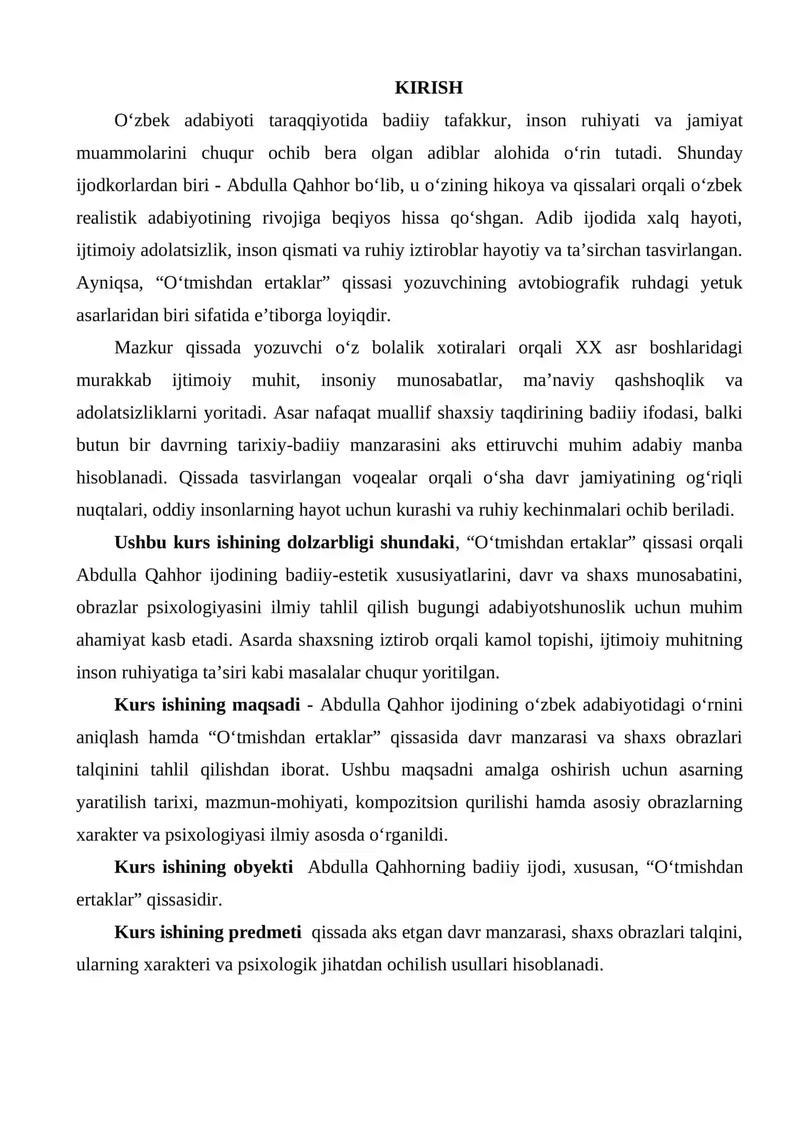 “O‘TMISHDAN ERTAKLAR” QISSASIDA DAVR VA SHAXS TALQINI 3