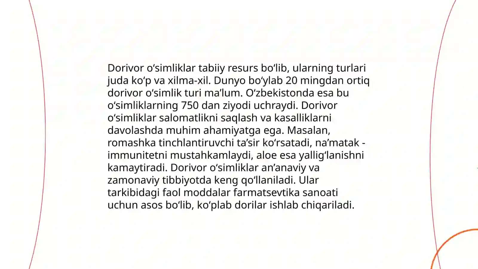 Dorivor oʻsimligini yetishtirish texnologiyasi Nozima 3