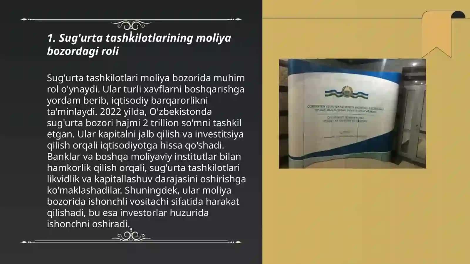 Sug'urta va pensiya fondlarining moliya bozorlaridagi faoliyati 3