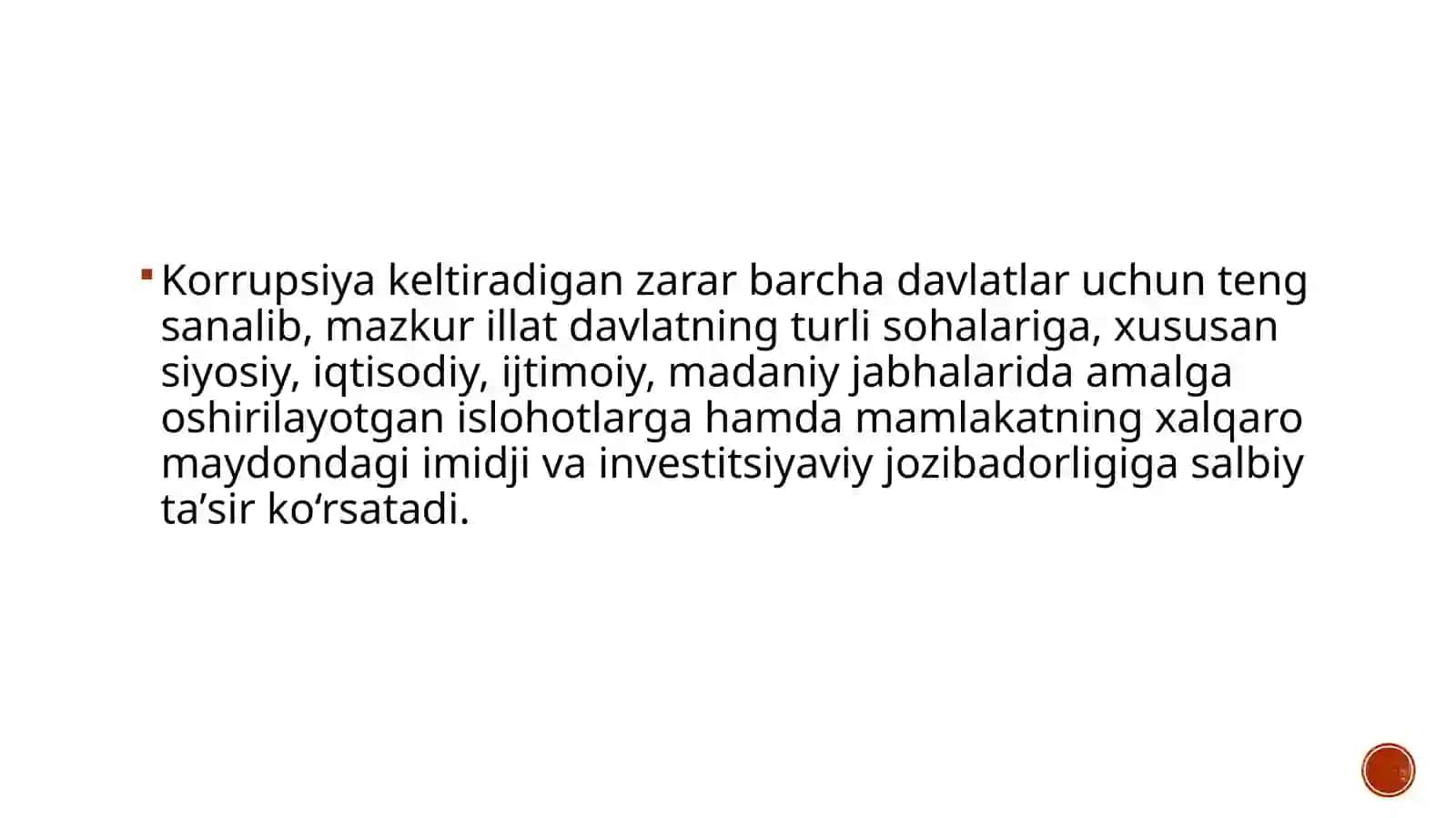 O‘zbekiston Respublikasidaki korupsiyaga qarshi kurashish choratadbirlar 3