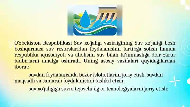 Qishloqxo’jaligida suv resurslari va ulardan foydalanish samaradorligi 3
