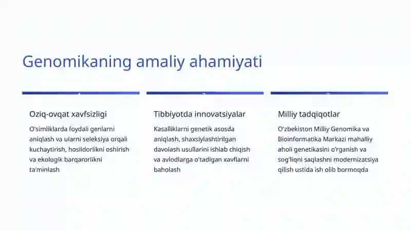 Genomika va Proteomika: Hayotiy Ma'lumotlarning Sirlarini Ochish 3