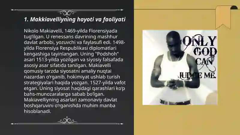 Makkiavellining Hukmdor asari 3