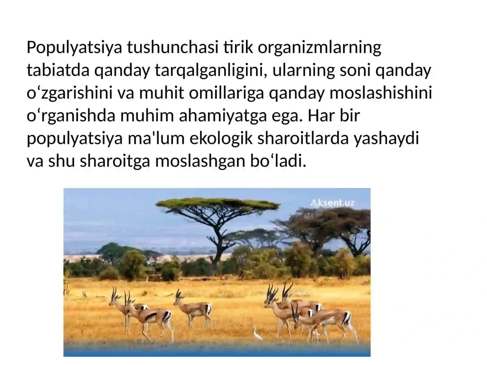 Populyatsiya tushunchasi 3