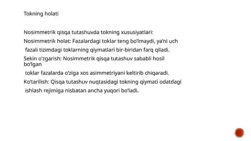 Nоsimmеtrik qisqa tutаshuv nuqtаsidа tоk vа kuchlаnish 3