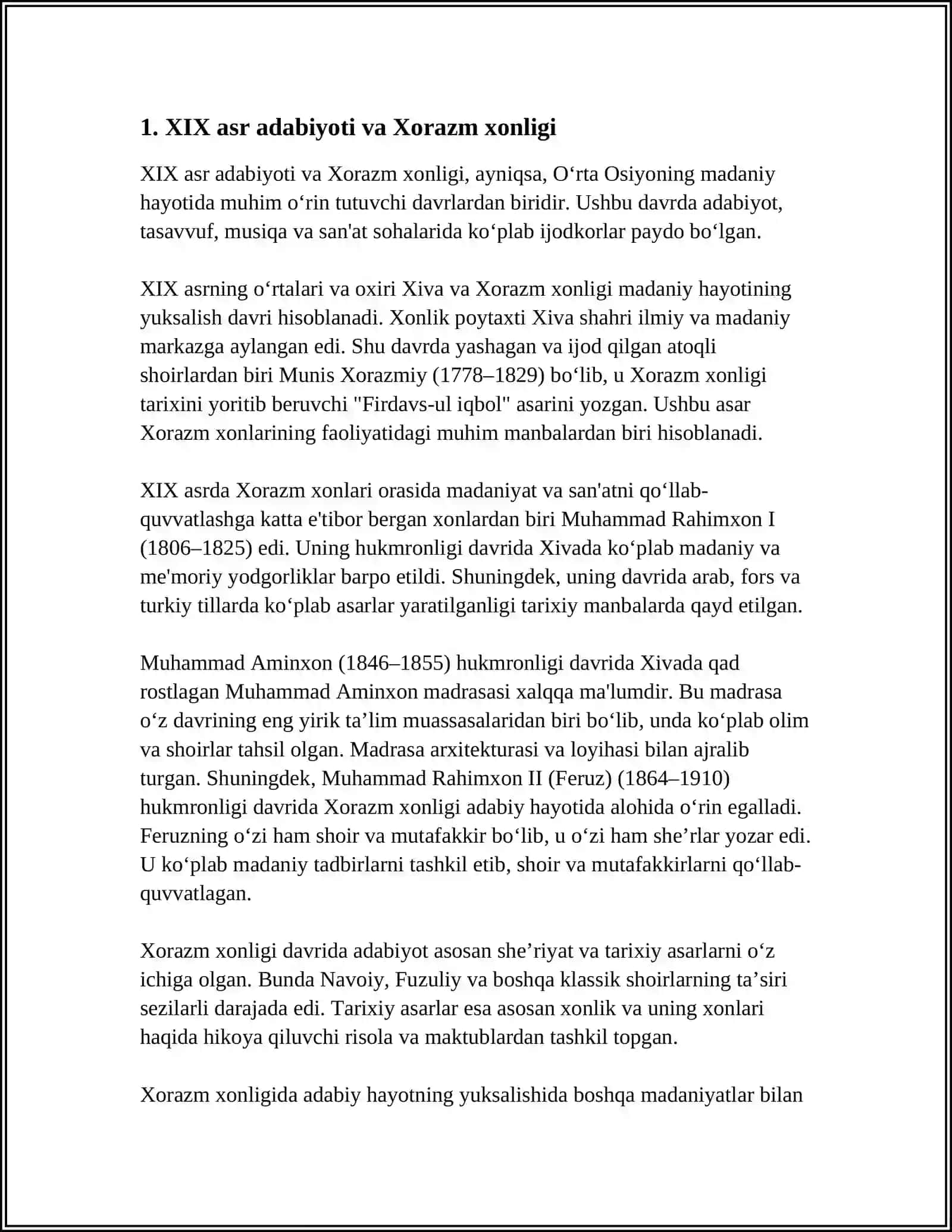 XIROSIMA FOJIASI VA ADABIYOT 3