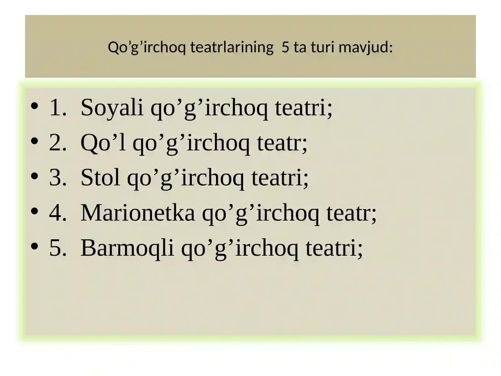 Qo’g’irchoq teatri va turlari 3