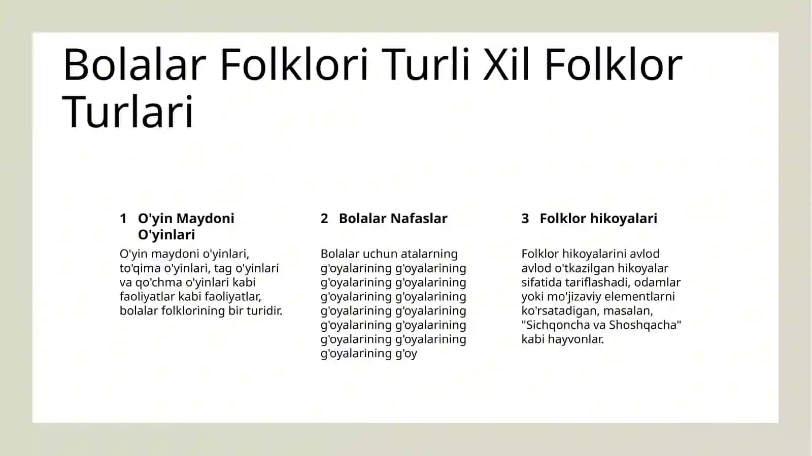 Bolalar folklori 3