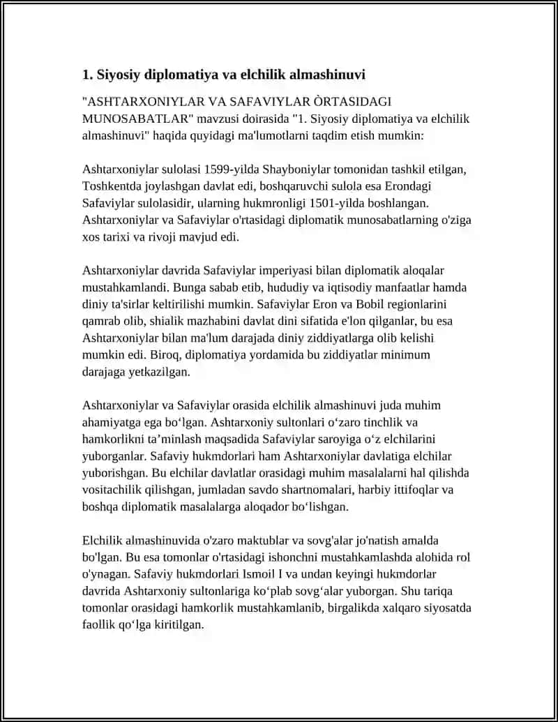 ASHTARXONIYLAR VA SAFAVIYLAR ÒRTASIDAGI MUNOSABATLAR 3