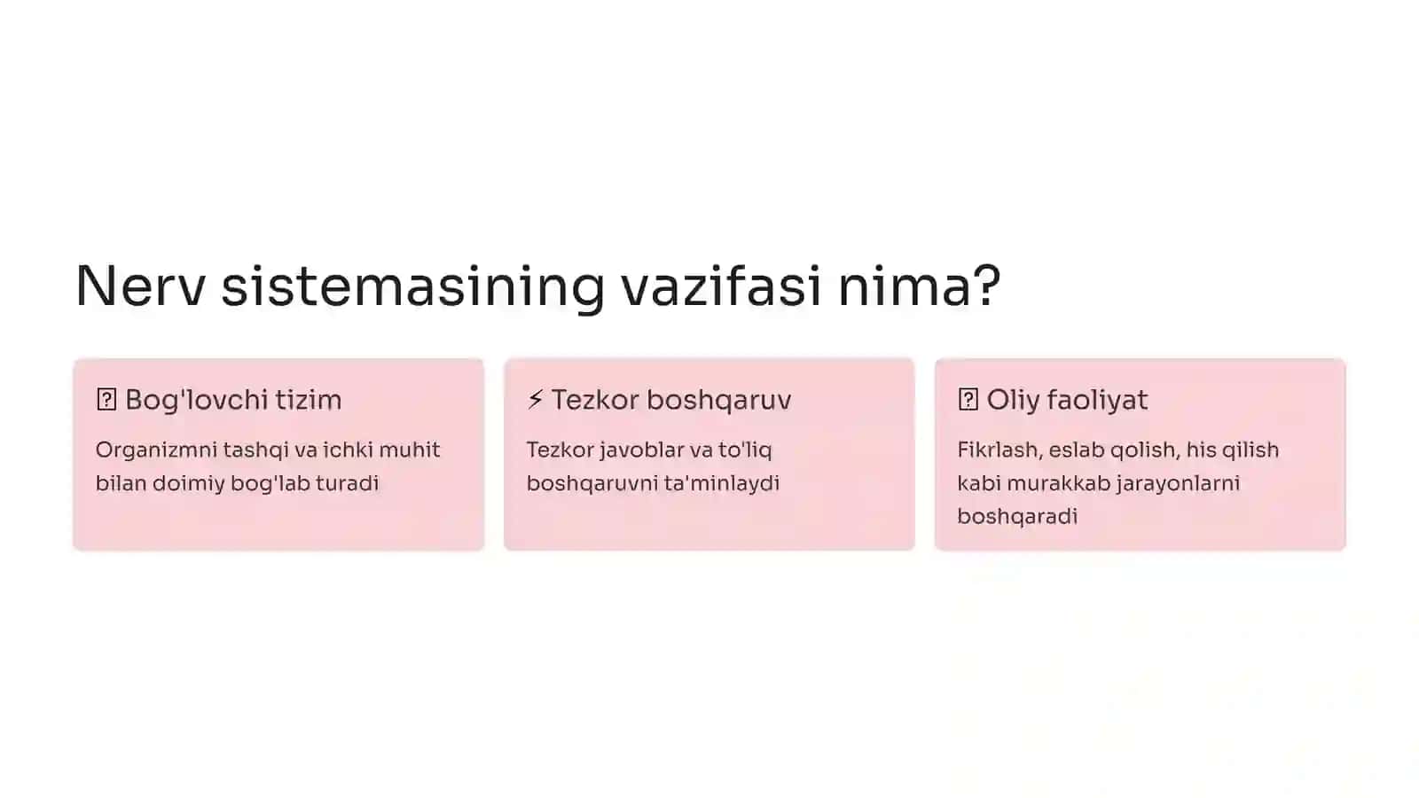 Nerv sistemasining funksiyasi va Tizza refleksi 3