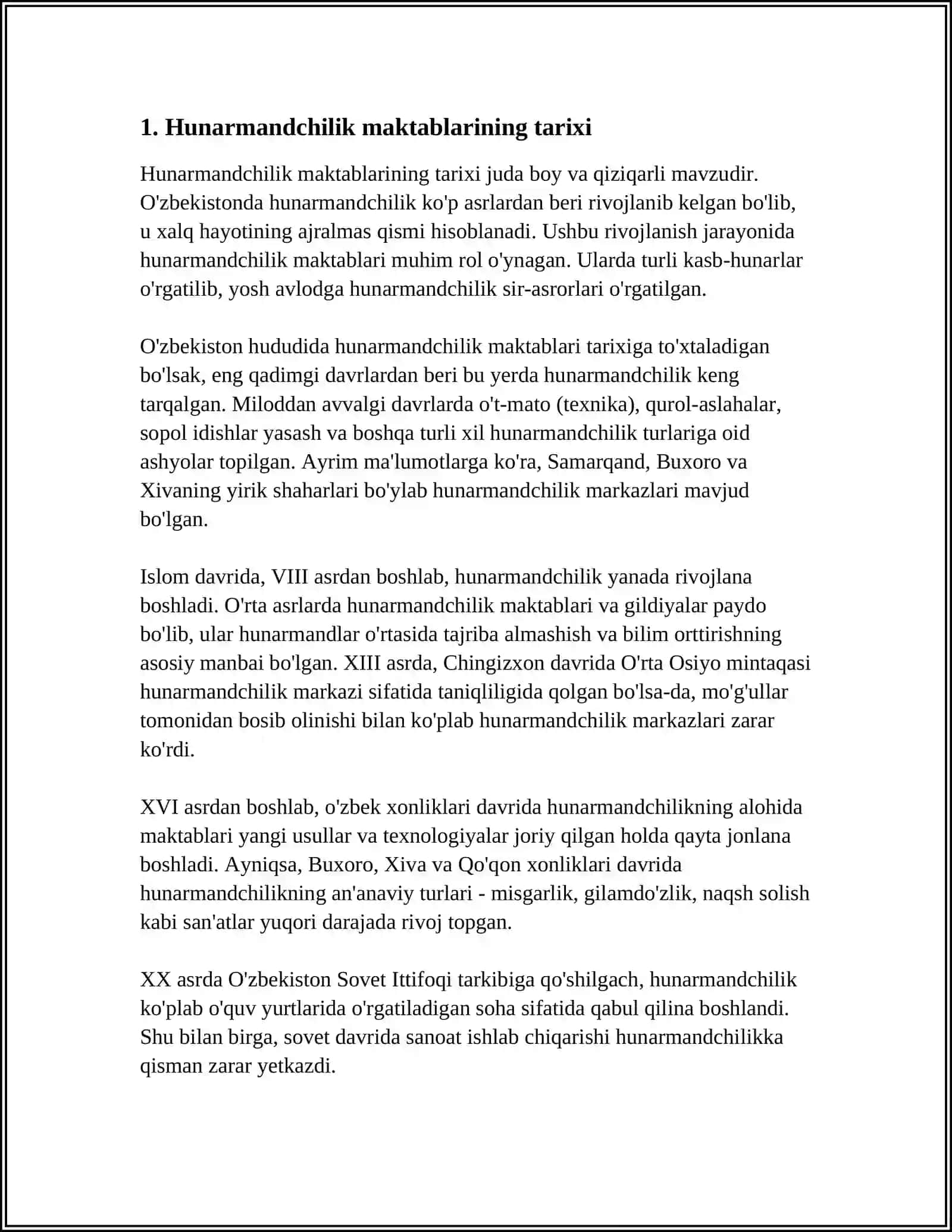 OʻZBEK MILLIY HUNARMANDCHILIK MAKTABLARI.PPT 3