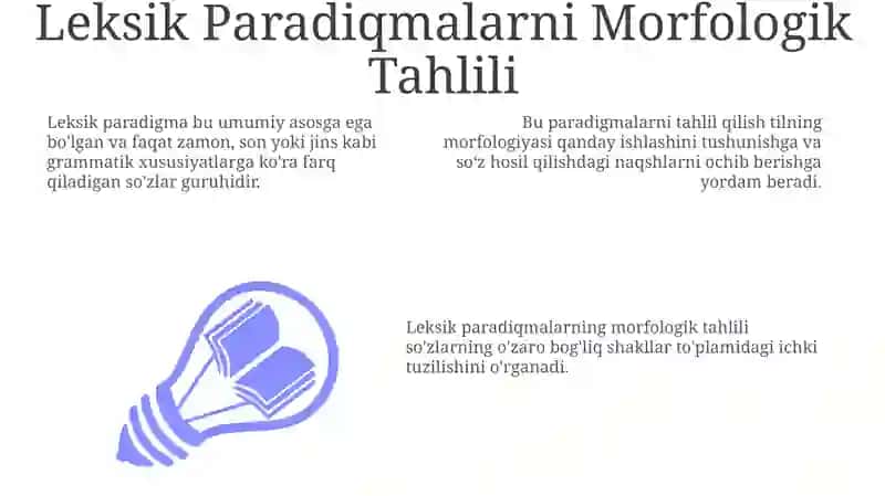 Leksik paradigma haqida 3