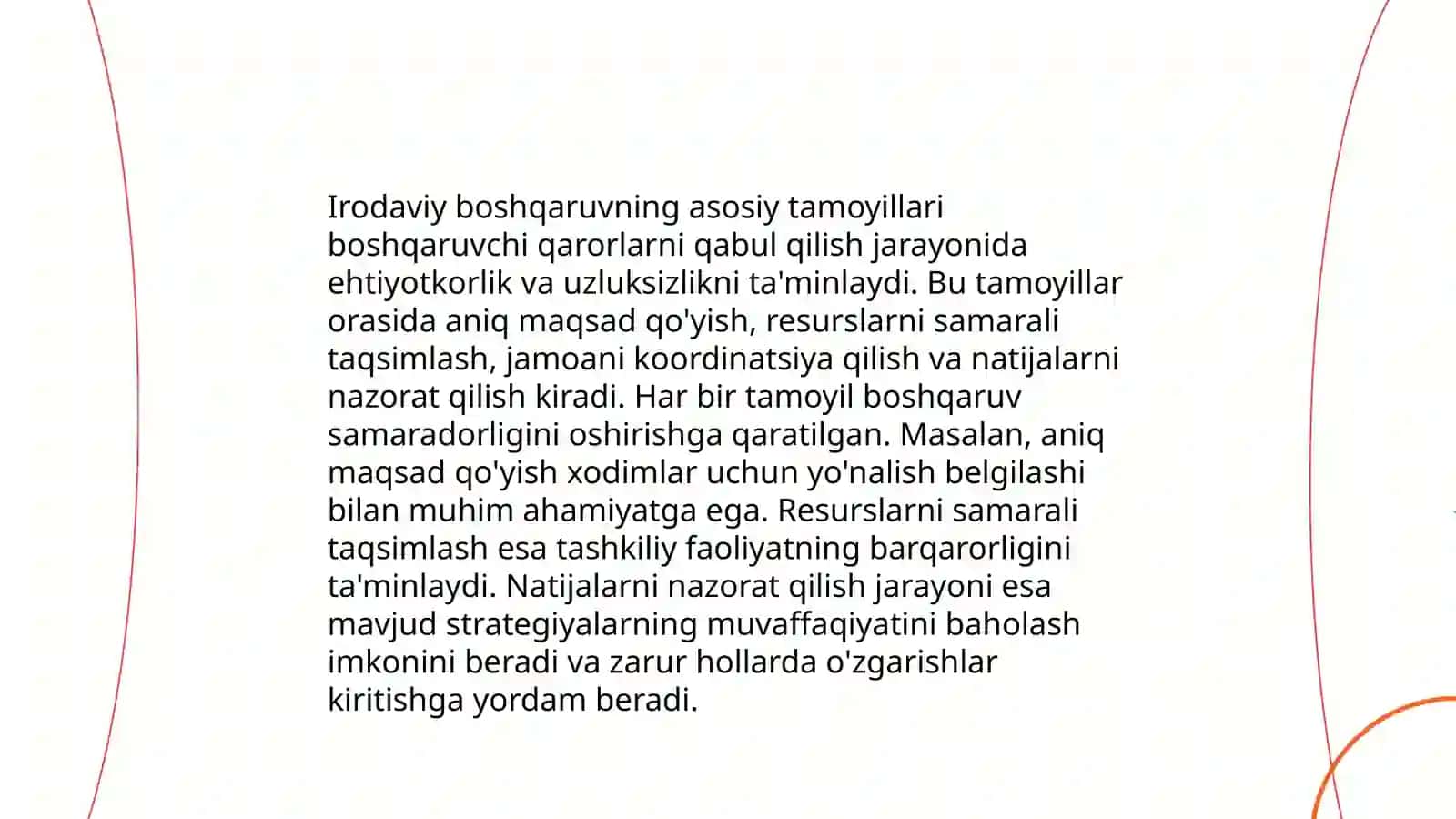 Irodaviy boshqaruv va irodaviy zo'riqish 3