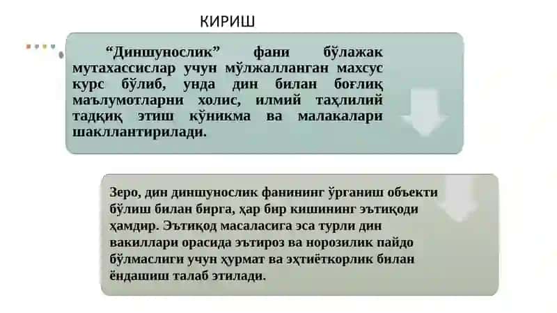 Диншунослик фани 3