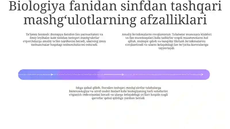 Biologiyadan Sinfdan Tashqari MashgʻUlotlarning TaʼLim Tarbiya Jarayonida Tutgan OʻRni 3