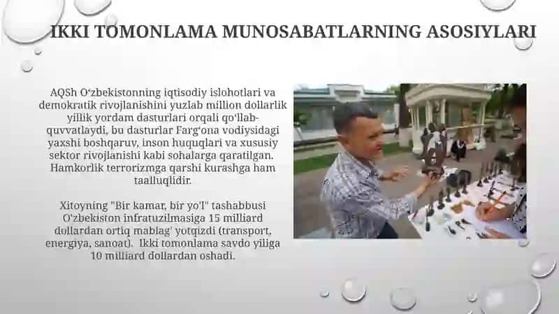 O'zbekiston xalqaro aloqalari 3