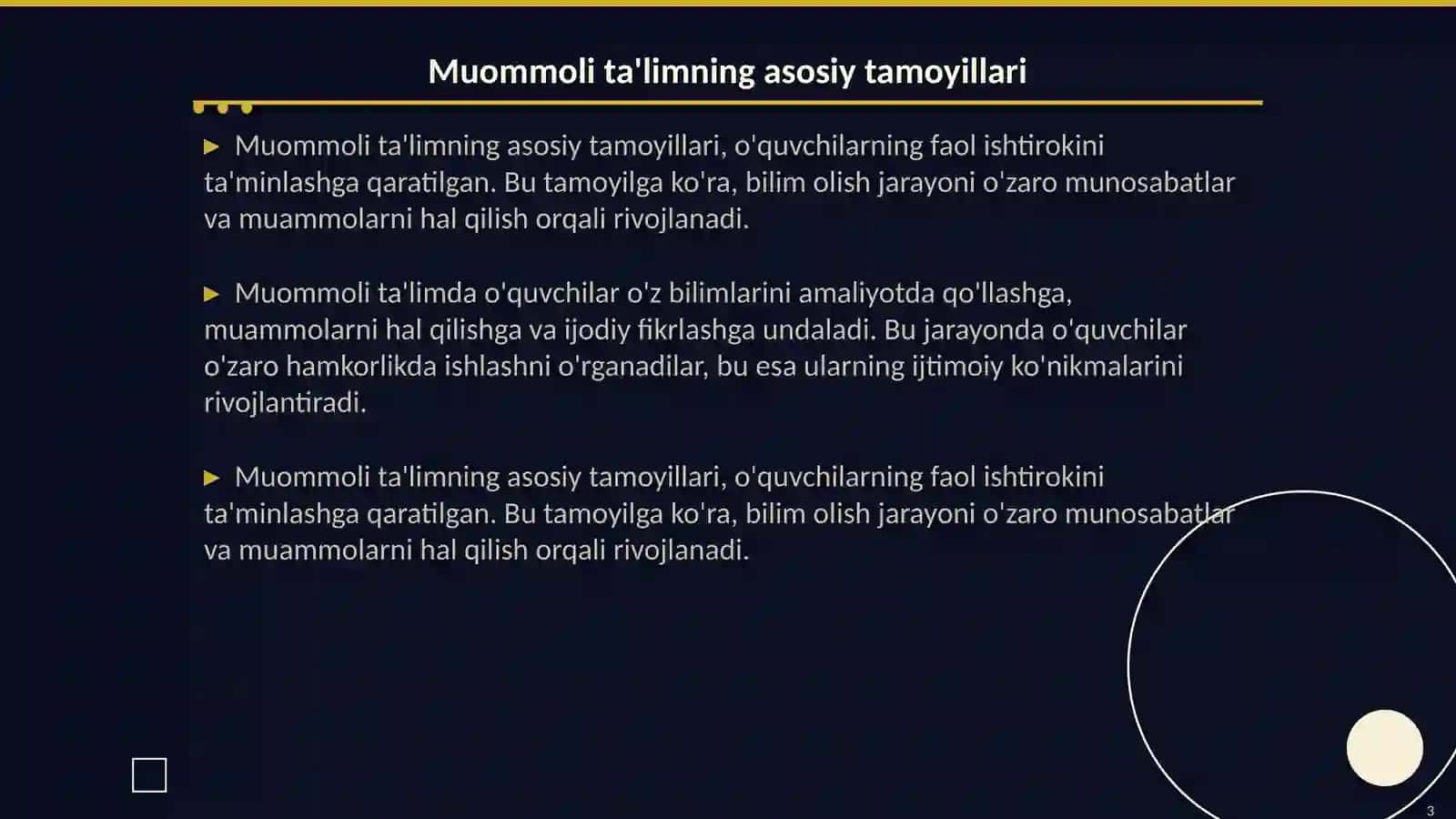 Muommoli ta'lim yordamida fizika darslarini tashkil etish 3
