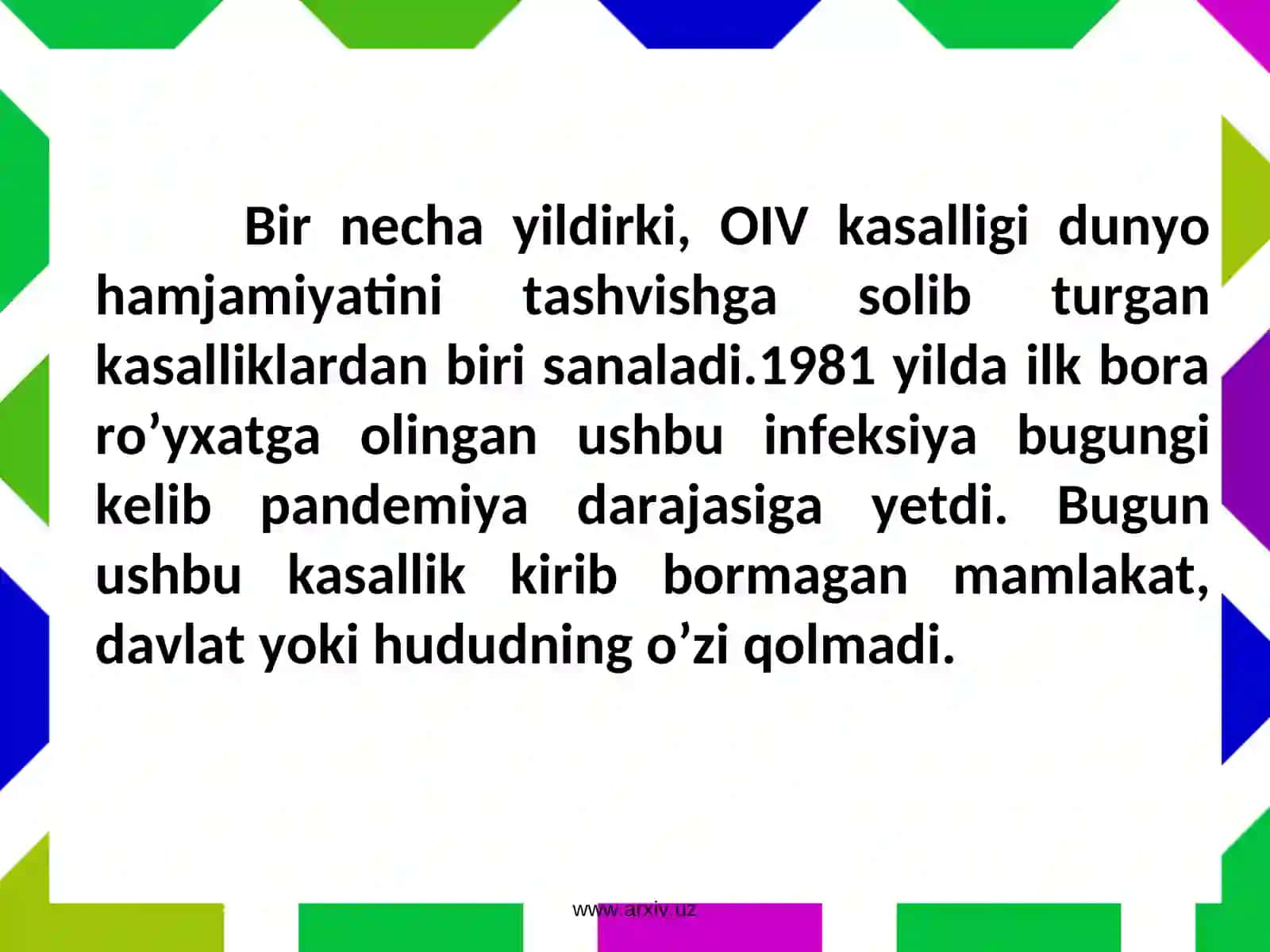 OIV - Odəm immun tanqislik virusi 3