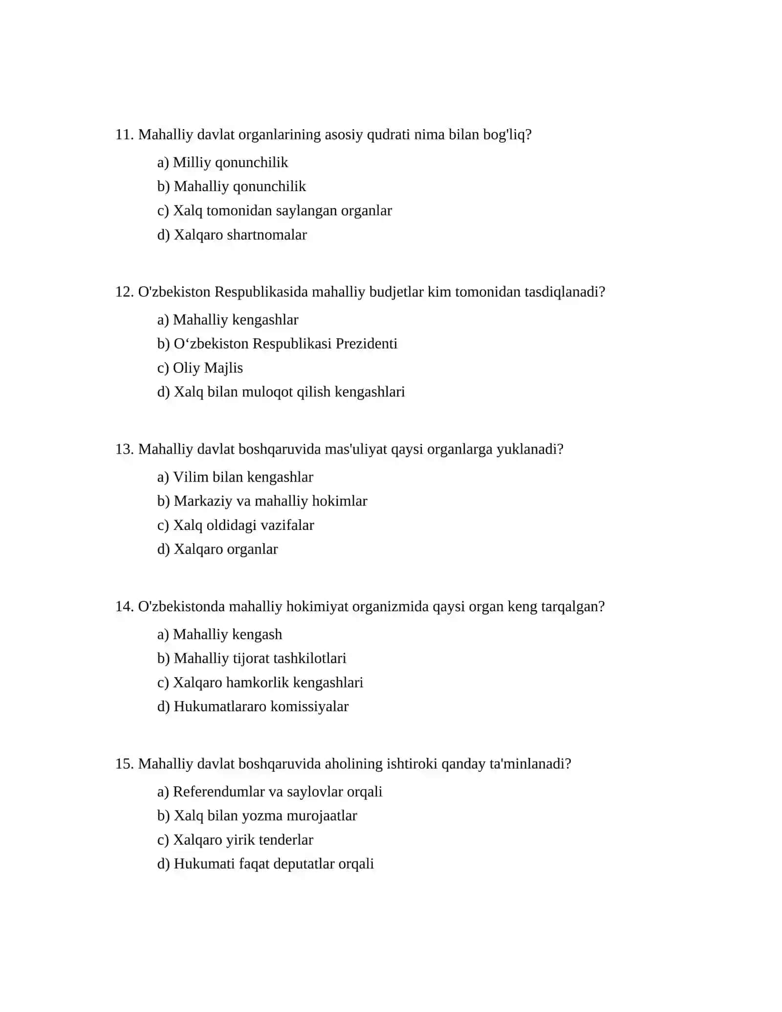 O'zbekistonda mahalliy davlat boshqaruv organlari va ulardagi o'zgarishlar 3