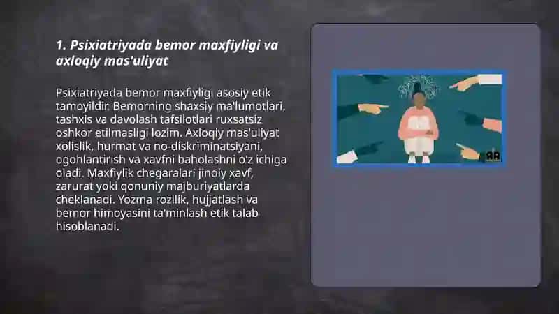 Psixiatriyada etika. Stigma Abdukarimov Ahliddin 3