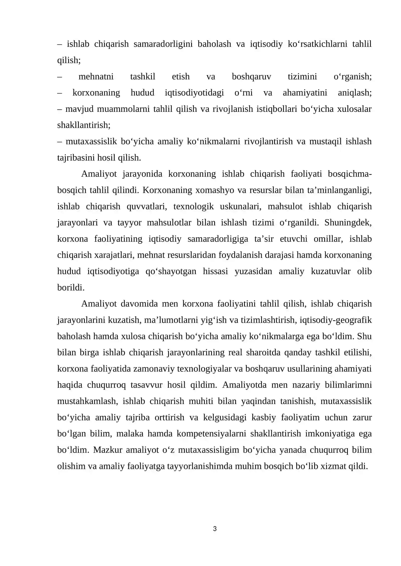 Jizzax viloyati Zomin tumani "WELLRIGHT MCHJ" Malakaviy amaliyot 3