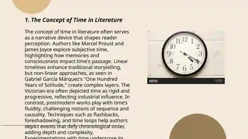 The Concept of Time in Literature 3