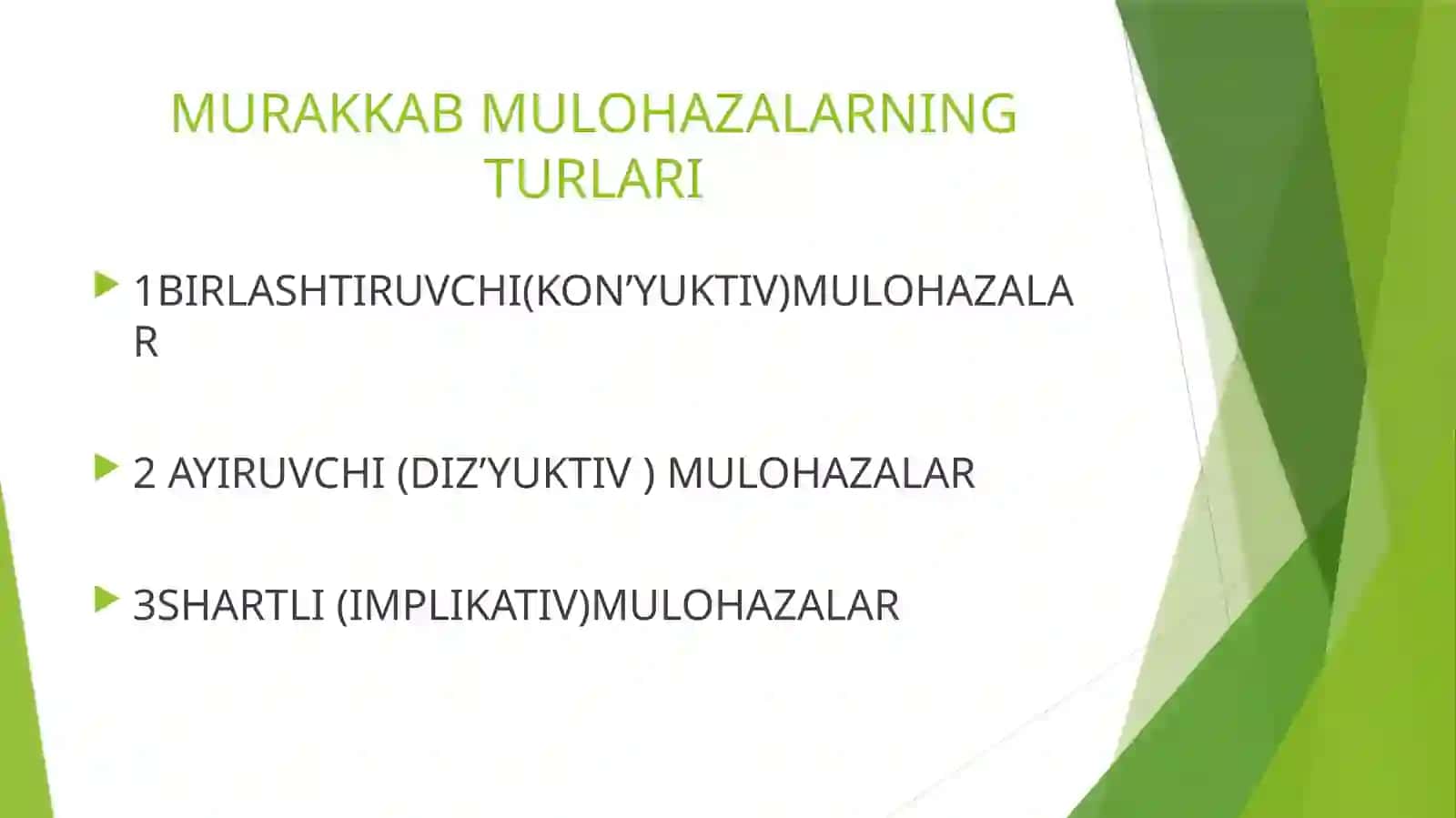 MURAKKAB MULOHAZALARNING TAHLILI 3