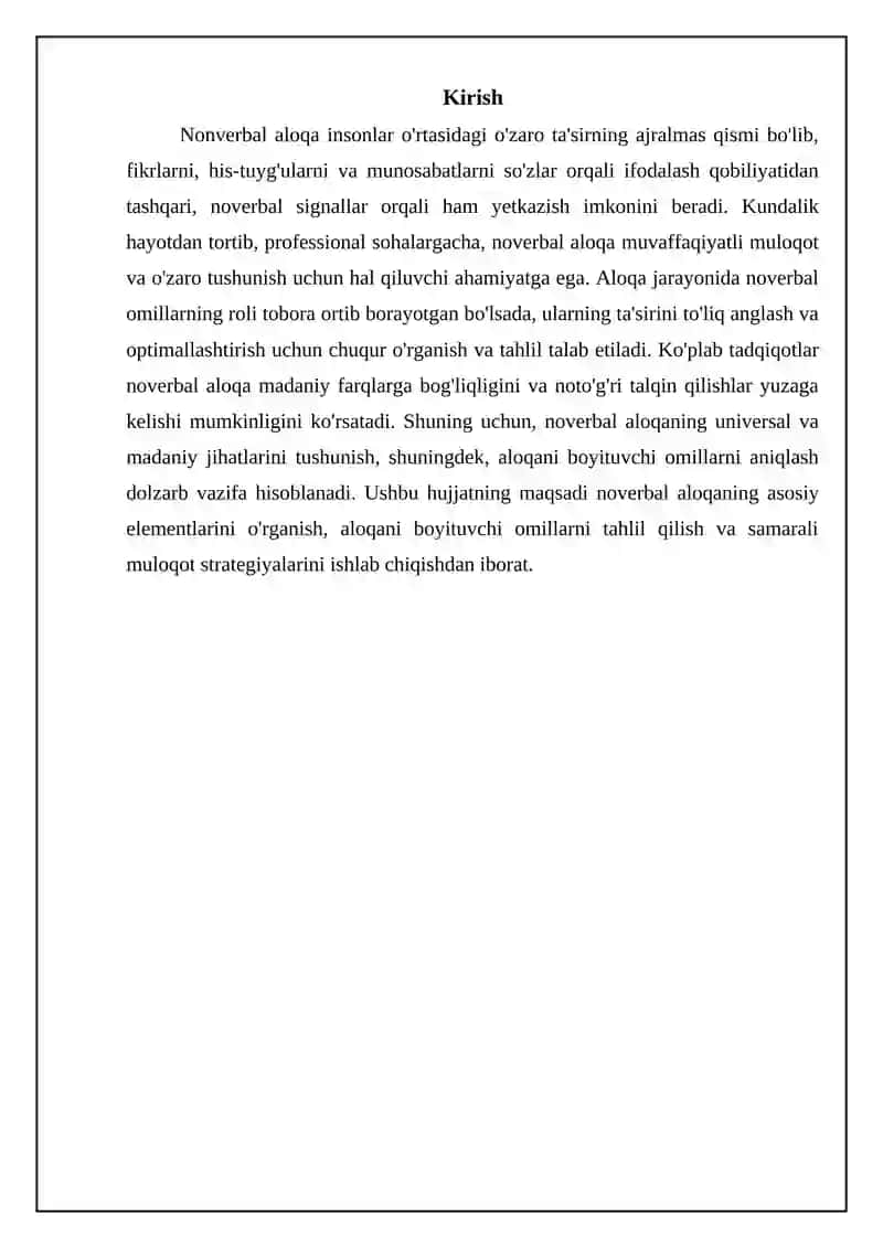 Noverbal muloqot. Muloqotni boyituvchi omillar 3