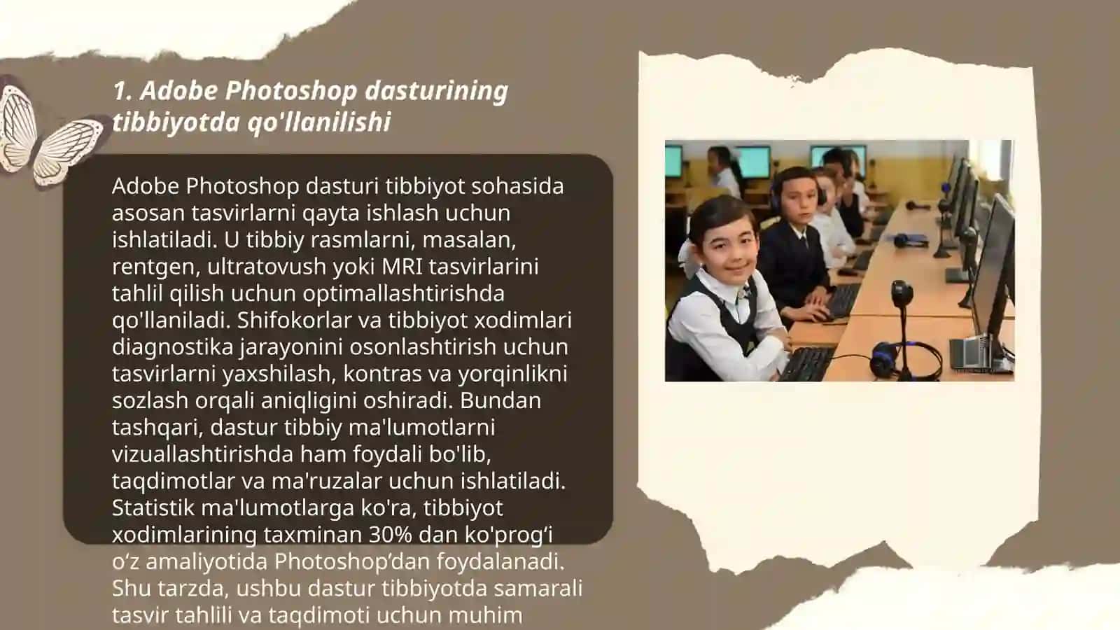 Tibbiyotda vizualizatsiya grafik muharrirlar va uning imkoniyatlari 3