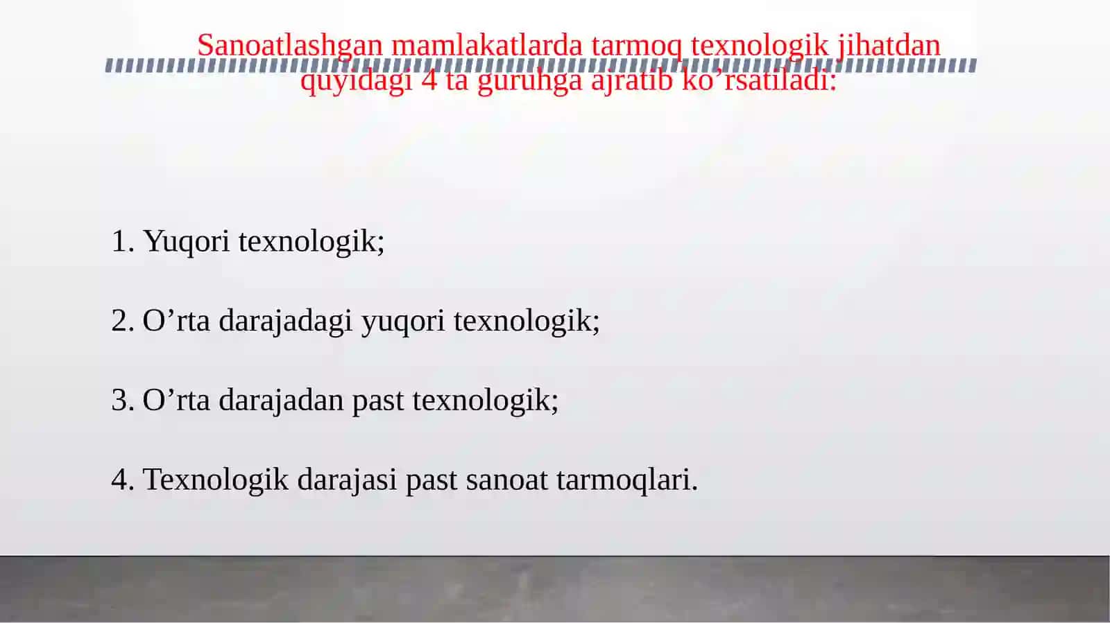 Mamlakat sanoat tarmoqlari taraqqiyotining hududiy jihatlari 3