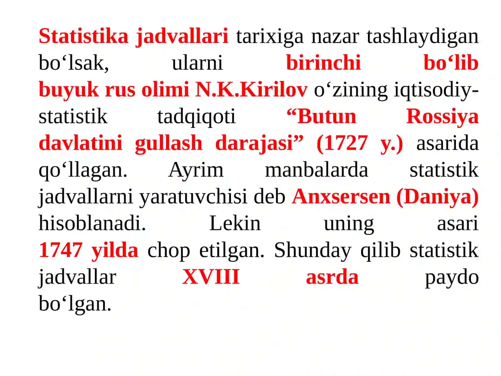 Statistik ma'lumotlarni taqdim etish usullari 3
