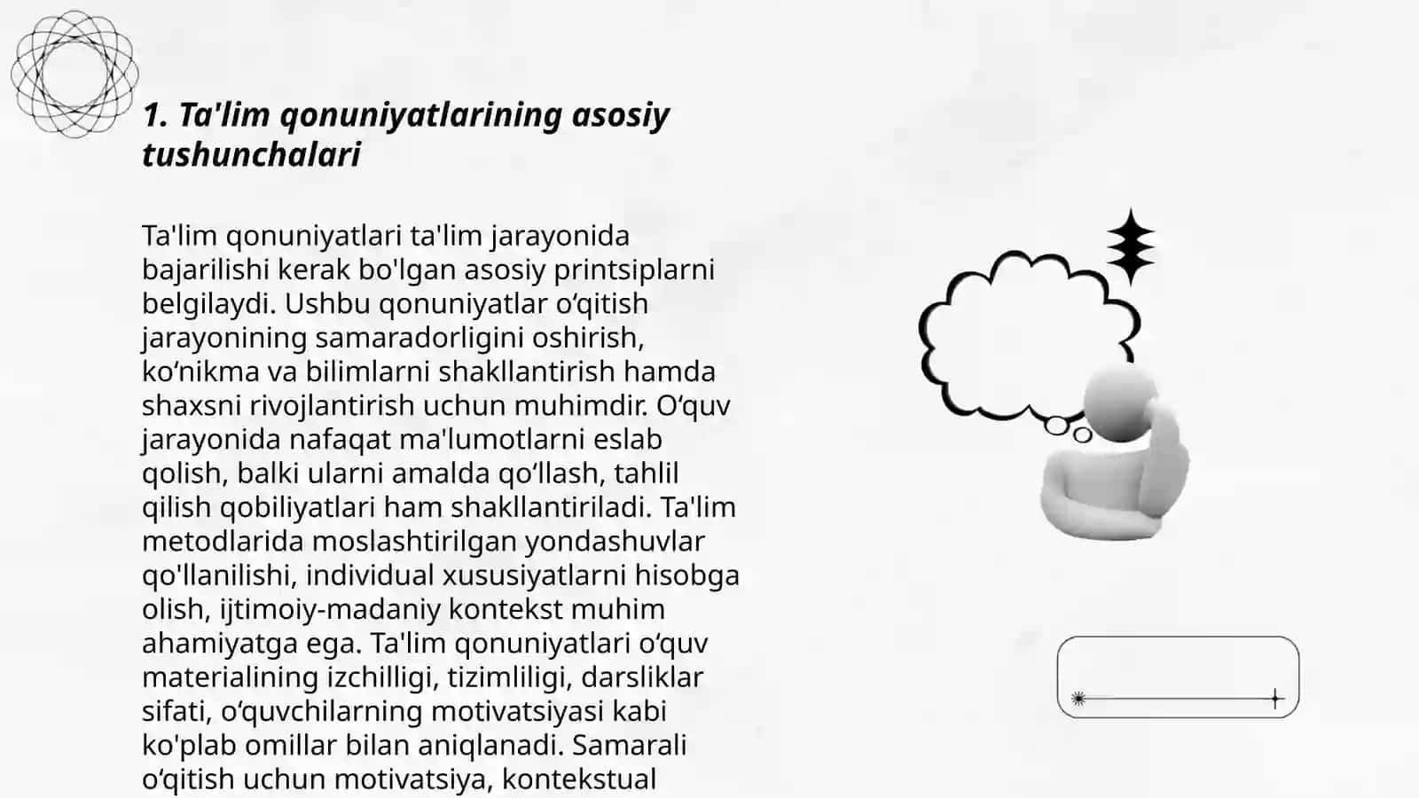Ta'lim qonuniyatlari 3