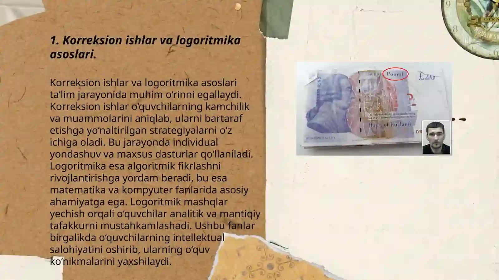 Korreksion ishlar va logoritmika asoslari 3