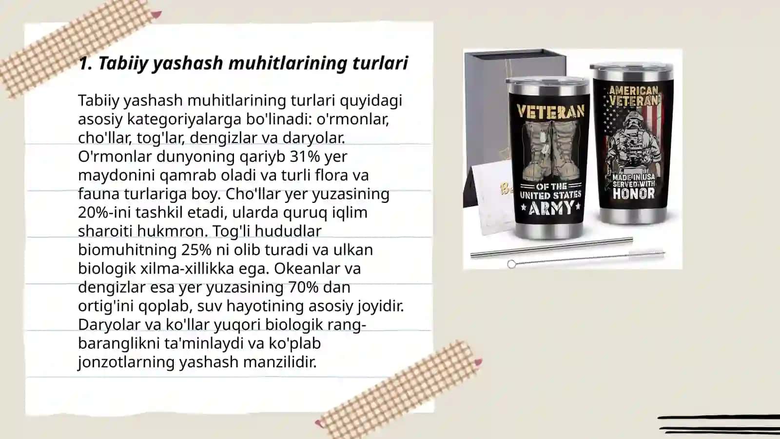 Tabiiy yashash muhitlarining turlari 3